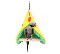 Para pájaros para jaula, cálido invernal para colgar para el descanso | de madera triangular para loros, para cacatúas y aperitivos para dormir para jaula doméstica para tienda de animales