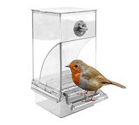 para pájaros para Jaula - para jaulas para pájaros sin ensuciar, automático para Loros de acrílico Transparente, Accesorios para jaulas de Ardillas para Interiores | Recarga