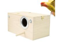 para pájaros | Pequeña Casa Natural,Decorativa para periquitos de 24,4x12,7x12,7 cm - para Agapornis, Cacatúas, NINFA, Loros, Mainá