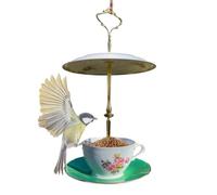para pájaros Taza de té,Cuenco alimentador para colibríes - Contenedor para alimentación de Aves,para jardineros dueños de casa Amantes de Animales pajareros Patio jardín