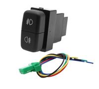 Para Pajero V73 V93 V97 1PC interruptor doble coche DRL luz antiniebla trasera delantera interruptor botón bloqueo diferencial(Front Rear fog lamp)