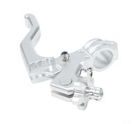 para palanca Embrague Motocross Plegable CNC para Scooter Moped para Dirt Bike - Ajustable Manillar 7/8 Pulgadas Repuesto Deportivo (silver)