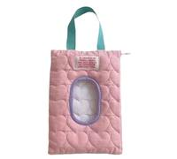 Para Pañales - Macaron De Algodón Rosa, De Almacenamiento De Doble Capa, Estuche Organizador Para Colgar En El Cochecito, Juego De Viaje Construido Con Algodón | Contenedor Portátil Diseña