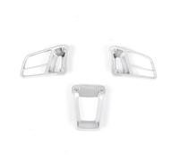 Para Panamera Para Macan 2014-2020 Para Cayenne 2015-2020 718 911 918 Embellecedor Cubierta Interior Volante Coche Funda Cubierta Volante(Silver)