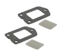 Para pantalla de detención de chispas 14586240630 con junta 14586642031 para kit de mantenimiento de motor de recortadora SRM225 compatible con GT1100 GT230 SRM200 (2 juegos)