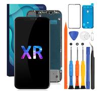 Para Pantalla iPhone XR Completo Para iPhone XR LCD Para Pantalla De iPhone XR Screen Replacement Completa Kit de digitalizador Display Touch Digitizer A2105, A1984, A2107, A2108, A2106(Incell,Negro)