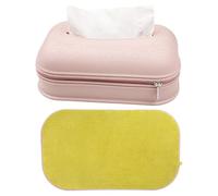 para pañuelos, estuche para almacenamiento de servilletas con cremallera, dispensador a prueba de polvo de 12 pulgadas con base antideslizante, accesorio impermeable con diseño fácil de limpiar,