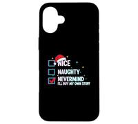 para Papá Noel, no Importa, compraré mis propias Cosas, diversión navideña Carcasa para iPhone 16 Plus