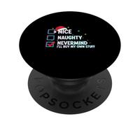para Papá Noel, no Importa, compraré mis propias Cosas, diversión navideña PopSockets PopGrip Adhesivo