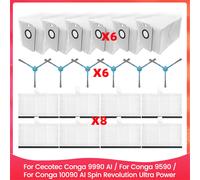 Para para 9990 AI/para 9590/para 10090 AI Revolution Ultra Power Home Vacuum Parts Cepillo Lateral Bolsa Polvo