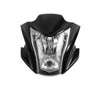 para para ER6N 2012 2013 2014 2015 Carenados Faros Delanteros De Motocicleta De 2 Colores Negros Cubierta Lámpara De Luz Delantera Faros Delanteras(Negro)
