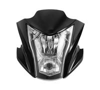 para para ER6N 2015 2014 2013 2012 Carenados De Faros Delanteros Negros para Motocicleta Cubierta De Lámpara De Faro Faros Delanteras