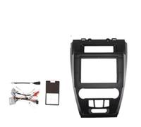 para para Fusion SE Sel para Mondeo 2009-2012 Coche Radio Fascia Marco Arneses Cableado Cable Energía Adaptador De Cable(Marco UN CANBUS,Negro)