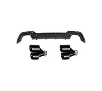 para para Nuevo 3 Series G20 325i 325LI para M-Sport 2019-2020 Difusor Parachoques Trasero Y Tubo De Escape con Punta Silenciador GFVFGNLNNA(Gloss Black)