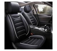 para para Outlander para XL para Montero para Carisma para Mirage Funda Asiento Delantero O Trasero Coche Accesorios Cuero Protectores Asientos(Black White Front)