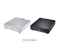 Para, para Star, Caja de cajones de efectivo electrónico de servicio pesado - 4 bandejas de monedas Bill 5 - Push/Manual Open Key - Lock RJ11 Soporte - Para Registro de dinero de (Negro)