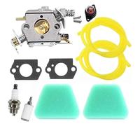 Para Partner 350 351 370 390 420 Para McCulloch 333 335 338 2050 2055 2115 5300718-21 WT-622 Cebador Bomba Bujía Carburador Kit Para Motosierra Conjunto carburador