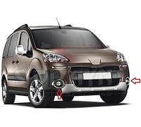para Partner Tepee 2008-2018 ABS cromo luz antiniebla borde cubierta de lámpara 2 piezas