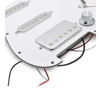 Para Pastilla De Guitarra Eléctrica ST SSH Silver Pickup Pickguard 48/50/52 Pickguard Loaded Prewired Scratchplate Assembly