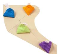 Para patrones de costura - 4 piezas Pisapapeles triangulares sin esfuerzo con mango, para cortar la tela fáciles de usar - Para manualidades, escritura, dibujo, sastrería, bordado, principios