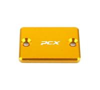 para PCX 125 PCX 150 PCX125 PCX150 2018 2019 Motocicleta CNC Aluminio Cilindro Maestro Freno Delantero Tapa Cubierta Depósito Líquido Tapones Aceite Freno Motocicleta(Gold)