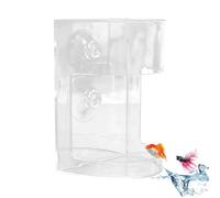 para Pecera,Dispensador Transparente De Alimento para Peces Betta - Dispensador Antideriva de Gran Capacidad con para Camarones Betta Peceras y Estanques