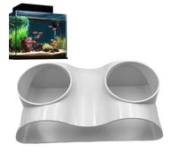 para Peces Betta con Cueva subterránea con Borde Liso, escondite bajo con Curva Natural, Santuario acuático antiestrés, diseño de Flujo Doble, decoración para Tanque