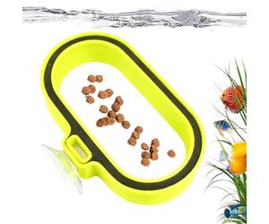 para Peces - Contenedor De Comida con Diseño En - Alimentador De Peces Suspendido - para Aficionados Familias y Entusiastas con Acuarios