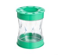 Para pelar huevos duros con diseño de perfil bajo que se coloca plano en el cajón y ocupa un espacio de almacenamiento mínimo (verde)