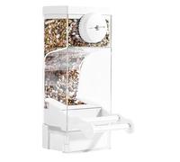 para Periquitos | Contenedor de Alimento Automático Transparente,Cuenco De Comida para Aves | para Pinzones Loros Monje Hogar Jardín Patio Paisajismo Parque Balcón Granja