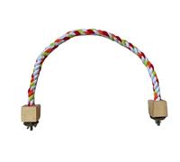 para periquitos, Cuerda de algodón Multicolor, Tumbona Colgante de Jaula, área de Descanso de Cuerda Suave para pájaros pequeños, estación de preparación y Escalada para pájaros, Superficies