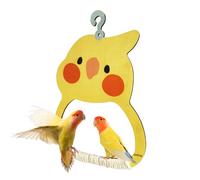 para periquitos, para jaulas de pájaros con Mango Especial, para Cuidado del Pico, Percha de Madera para Vivienda, jardín, balcón