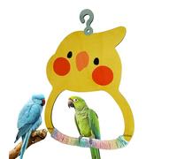 para periquitos, para jaulas de pájaros, con mango especial, percha de madera multicolor, entrenamiento para mascotas, cacatúas inseparables, decoración de jaulas