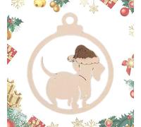 para Perro, Recortes de Madera para Navidad, decoración de Navidad, Boda, Vacaciones