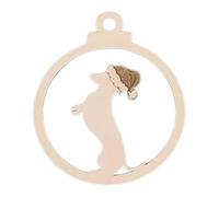 para perro, recortes de madera para Navidad, recortes de madera con garra de perro, decoraciones de Navidad de boda
