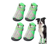 para Perros 4PCS - Zapatos de protección para Patas, Transpirables Antideslizantes | Zapatos para Perros de 5 tamaños con de Goma Robusta para Verano Calles calurosas Invierno Nieve Paseos