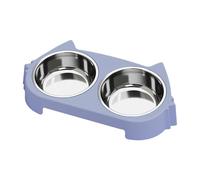 para perros, antideslizante, extraíble, con doble tazón de acero inoxidable, para vivienda, comedor, cocina, salón, casa, patio, terraza, garaje