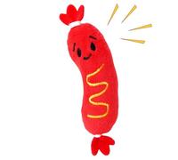 para Perros - Clásico HotTdogG Dog Toy, Pet Grinding Teeth ToyY for Pet, Hot Dogs Shape Plush Puppy Training Supplies for Pets Parents Trainers Apartment Bedroom Living Room, Study Indoor Play