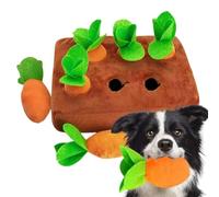 para perros de jardín de zanahoria, juguetes interactivos para perros, juegos de zanahoria para esconderse, tapete de trabajo para la nariz, juguetes de rompecabezas para esconder y buscar,