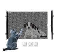 para Perros En Escaleras - Rejas Retráctiles para Perros Seguras,Corralito para Mascotas para Escaleras Interior Exterior Puerta Patio Pasillo Cocina Zona Infantil