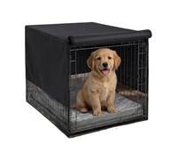 para Perros genérica, Impermeable, Oxford Cloth PVC Mesh S M L Sizes | Protective Sunshade Crate Cover, Dog Crate Covers Accessories | Ideal para Pet Puppy Small Medium Breed Home Indoor