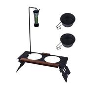 para perros, portátil y regulable en altura, comederos para interior y exterior, comida de agua, comida de pie, jardín, camping, viajes