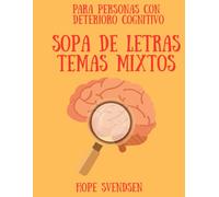 para personas con deterioro cognitivo: Sopa de letras - Temas Mixtos (For people with cognitive impairment)