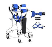 para personas mayores, ayuda para caminar para adultos para discapacitados, marco de pie para rehabilitación de hemiplejia, ayuda a la altura ajustable, azul (azul)