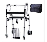 para personas mayores discapacitadas, plegable para personas mayores Bolsa de almacenamiento impermeable auxiliar de cuatro pies para sillas de ruedas, aluminio plegable antiguo anhela