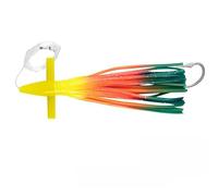 Para pesca de calamar de mar profundo, hecho de plástico suave con ganchos de acero inoxidable fuertes para atrapar atún para caballa Wahoo y para barracuda mientras pesca en barco a altas velocidades