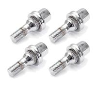 Para Peugeot 1007 2005-2009 Perno Sujeción Buje Rueda Automóvil | Kit de tuercas y pernos de rueda cromados de aluminio para coche de 4 piezas