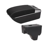 Para Peugeot 2008 208 2019-2023 Compartimento Reposabrazos Coche Piezas Reequipamiento Detalles Interiores Caja Almacenamiento Accesorios Consola Central De Brazo(B3 Black white 7USB)