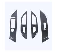 Para Peugeot 2008 Reposabrazos Ventana Elevación Elevación Bajada Interruptor Control Cerradura Puerta Panel Decorativo Cubierta Embellecedora HGMGFYCX(Black)