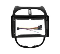 para Peugeot 206 2000-2010 Marco para Salpicadero De Coche 2DIN De 9 Pulgadas con DVD Radio Y Navegación Marco Radio de Coche Radio De Coche